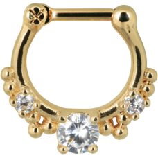 Steel Zirconline® - Shining Septum Gold